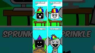 Mr.Fun Sprunki Vs Spronko Vs Sprunked Vs Sprinkle normal versions #incredibox #sprunki #shorts