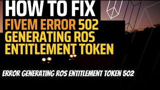 Fix error 502 fivem | fivem error generating ros entitlement token 502 | Complete 2023 Guide