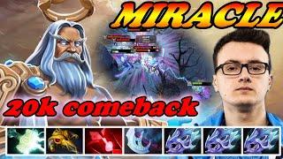 Miracle Zeus carry ultra fast attack speed 20k comeback | Immortal Best Ranked Gameplay