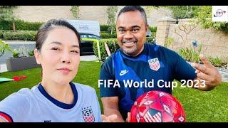 Thu Phương và con gái chuẩn bị đón World Cup 2023.