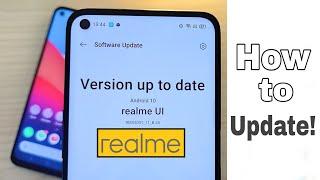 How to update Realme 6i vs Realme 6 Manually | Version B.45 | Update any Realme Phone Manually.