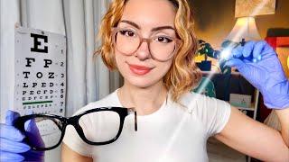 ASMR Eye Exam Lens 1 or 2  DETAILED Doctor Roleplay REALISTIC Vision Test, Glasses Fitting 