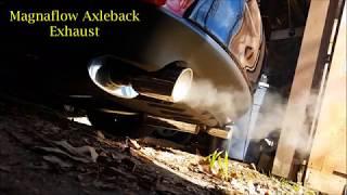 Magnaflow Axleback Exhaust Before and After 2014 Lexus IS 350