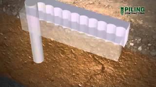 Secant Pile Wall Construction Methodology