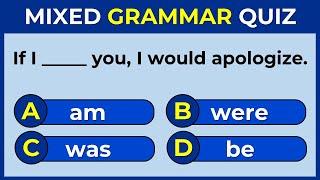 Mixed Grammar Quiz | CAN YOU SCORE 25/25? #challenge 29