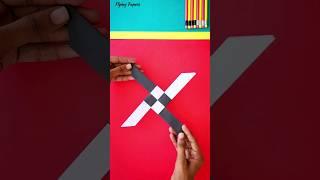 how to make a ninja star boomerang , Easy paper boomerang , Ninja star toy