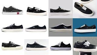 REKOMENDASI 12 SEPATU BRAND LOKAL MIRIP VANS AUTHENTIC BLACK WHITE