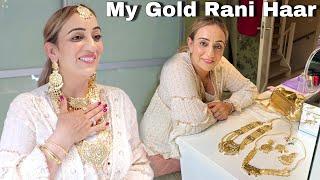 ️My Gold Rani Haar and Choker Set  22k Light Weight Design Came️ From  India Mom Dad️..!