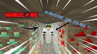 J'ESSAYE DE SURVIVRE 100 JOURS SUR MINECRAFT HARDCORE (j'é pa réusi)