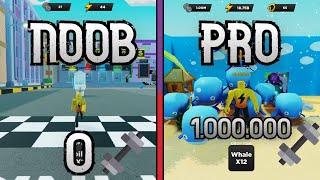 Noob To Pro In Roblox Strongman Simulator! 0 To 1.000.000 Strength!