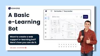 Build a Basic e-Learning Bot | Konverse AI | No code bot builder