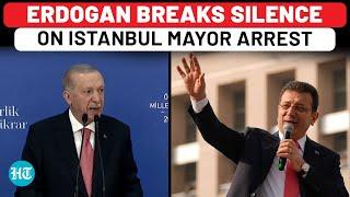 Watch: Erdogan First Shocking Reaction To Istanbul Mayor Ekrem Imamoglu Arrest Amid Violent Protests