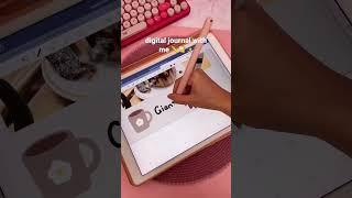 digital journal with me ️ iPad + apple pencil ASMR ️ goodnotes digital planner