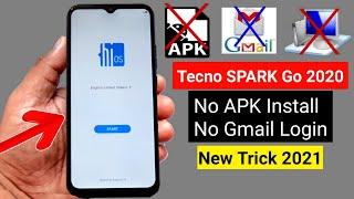 Tecno SPARK Go 2020 (KE5) FRP BYPASS 2021 (Without PC) New Trick 