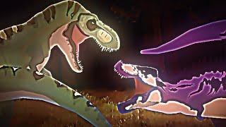 tyrannosaurus rex(Buck) vs tarbosaurus | dinosaur battle | PPANIMAN | animation