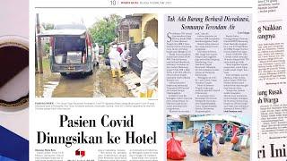 Harian Warta Kota Hari Ini, Sejumlah Daerah Di Jakarta Terendam Banjir, Apa Langkah Pemprov DKI ?