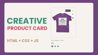 Responsive Product Cards Design using  Html Css  & Javascript