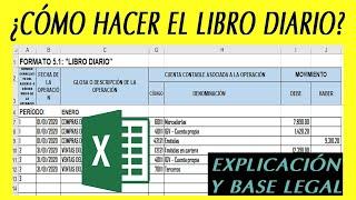 COMO HACER EL LIBRO DIARIO EN EXCEL - EXPLICACIÓN CON BASE LEGAL