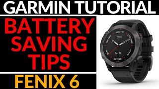 Garmin Fenix 6 Battery Saving Tips - Power Manager Tutorial