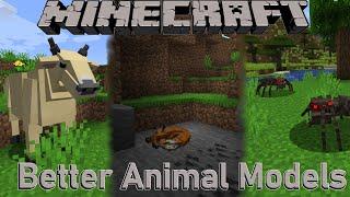 Minecraft. Better Animal Models Showcase