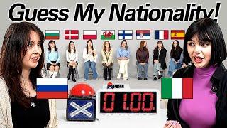 Can 10 European Guess Each other's Nationality in ONE MINUTE??