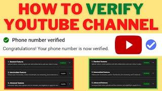 How To VERIFY your YouTube ACCOUNT 2022 | How To VERIFY YouTube CHANNEL 2022