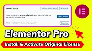 How To Install and Activate Elementor Pro Original License WordPress Plugin