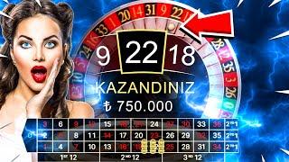 8 BİN İLE 750.000 TL LİGHTNİNG RULET DÜNYA REKORU! #rulet #roulette #casino