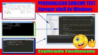 Agregar Consola shell bash de windows a Sublime Text. Personalizar SublimeText. Explicado Fácilmente