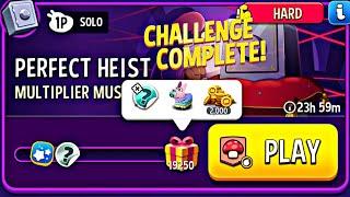 multiplier mushrooms bombs away solo challenge | perfect heist match masters solo