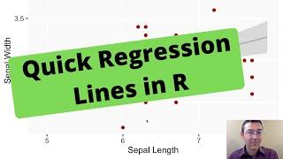 Scatterplots and Regression Lines in R