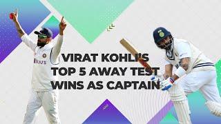 India’s most successful Test captain, Virat Kohli’s Top 5 away wins