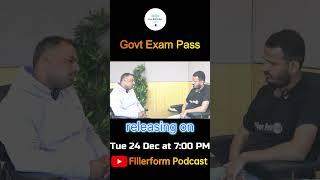 Govt exam kese pass kre- New Podcast out tomm #podcast #shorts #govt #exam