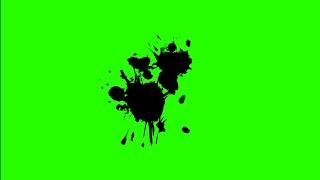 Ink Splatter Effect Green Screen/Ink Splatter Effect Black Screen/Ink Splatter Video Effect