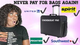 UnderSeat Pro| Best Personal Item Bag for Air Travel with wheels  (18X14X8)