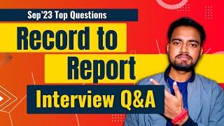 Record to Report Process Interview Questions & Answers | Corporate Wala Mock Interviews | R2R | RTR