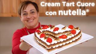 CREAM TART CUORE CON NUTELLA®  Ricetta Facile - Fatto in Casa da Benedetta