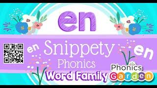 EN WORD FAMILY | Rhyming Words | Phonics Garden