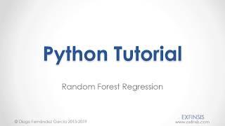 Python Tutorial. Random Forest Regression