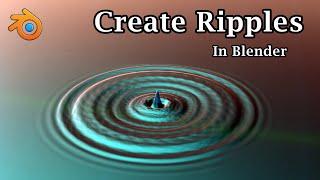 Create Ripples On Water or Any Surface | Dynamic Paint | Tutorial For Blender Eevee & Cycles