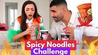 Spicy Noodles Challenge  | ft. Nora & Khalid