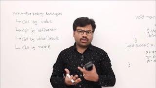 parameter passing techniques call by value
