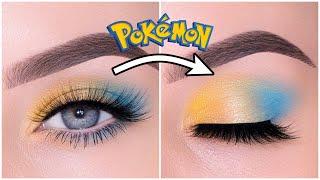 EASY Soft but Colorful Eye Makeup Tutorial | Colourpop X Pokemon