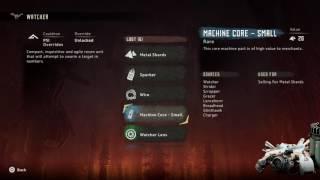 Horizon Zero Dawn - Machines Notebook: Watcher: Cauldron, Components, Weaknesses, Strengths