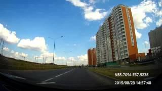 Басманный - Некрасовка - Дзержинский /Basmanniy -Nekrasovka -Dzerzhinskiy 23/08/2015 (timelapse 4x)