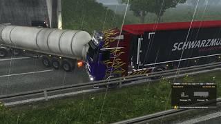 ETS2 MP 178 km/h crash 1% damage