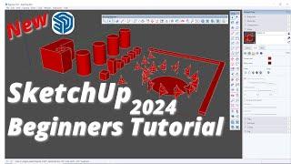 SketchUp 2024 Complete Tutorial For Beginners - Lesson 1