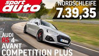 Audi RS 4 Avant Competition Plus | Nordschleife HOT LAP 7.39,35 min | sport auto Supertest