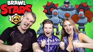 Семейный БОЙ ️ с БОССОМ в Brawl Stars!