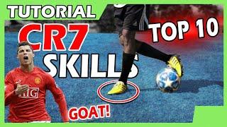 10 SKILL CRISTIANO RONALDO MANCHESTER UNITED ● 1vs1 Skills ● Tutorial